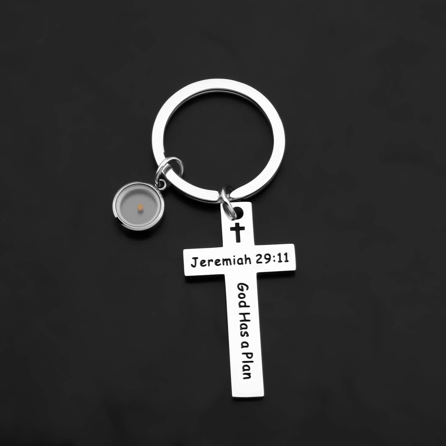  Mustard Seed Cross Keychain