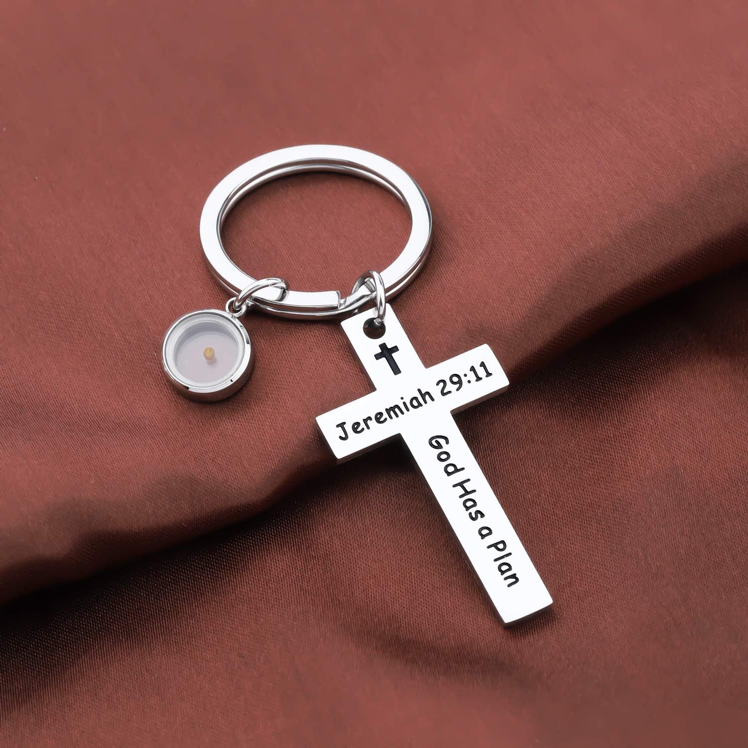  Mustard Seed Cross Keychain